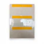 Adhesive label 80×92 with yellow stripe - ST729 TIM