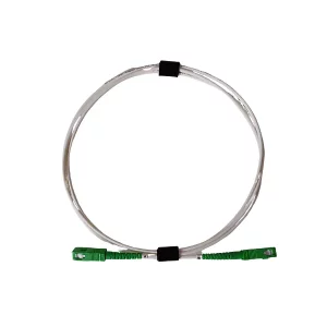 Reinforced optical suspender SC/APC-SC/APC SM white 1.5m
