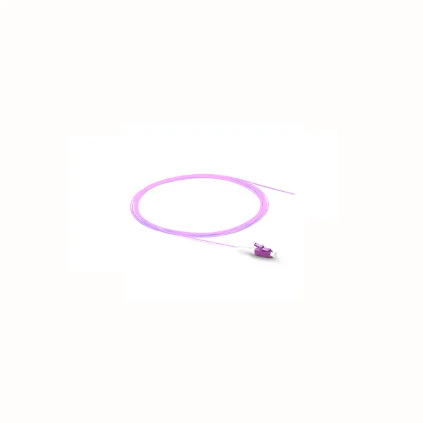 Pigtail for fiber optic LC/PC 50/125 OM4 purple 2 meters