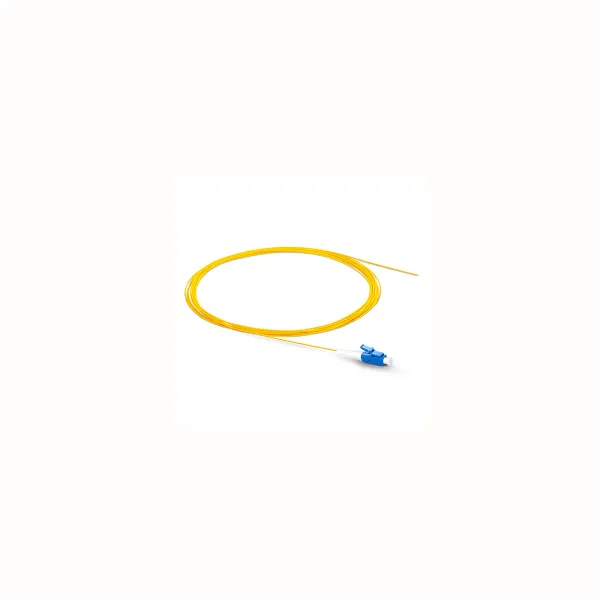 Pigtail optical fiber LC/PC single mode 9/125 G652D OS2 yellow 2 meters